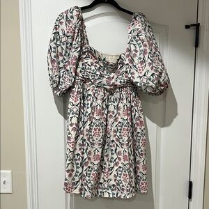 Floral Puff Sleeve Dress